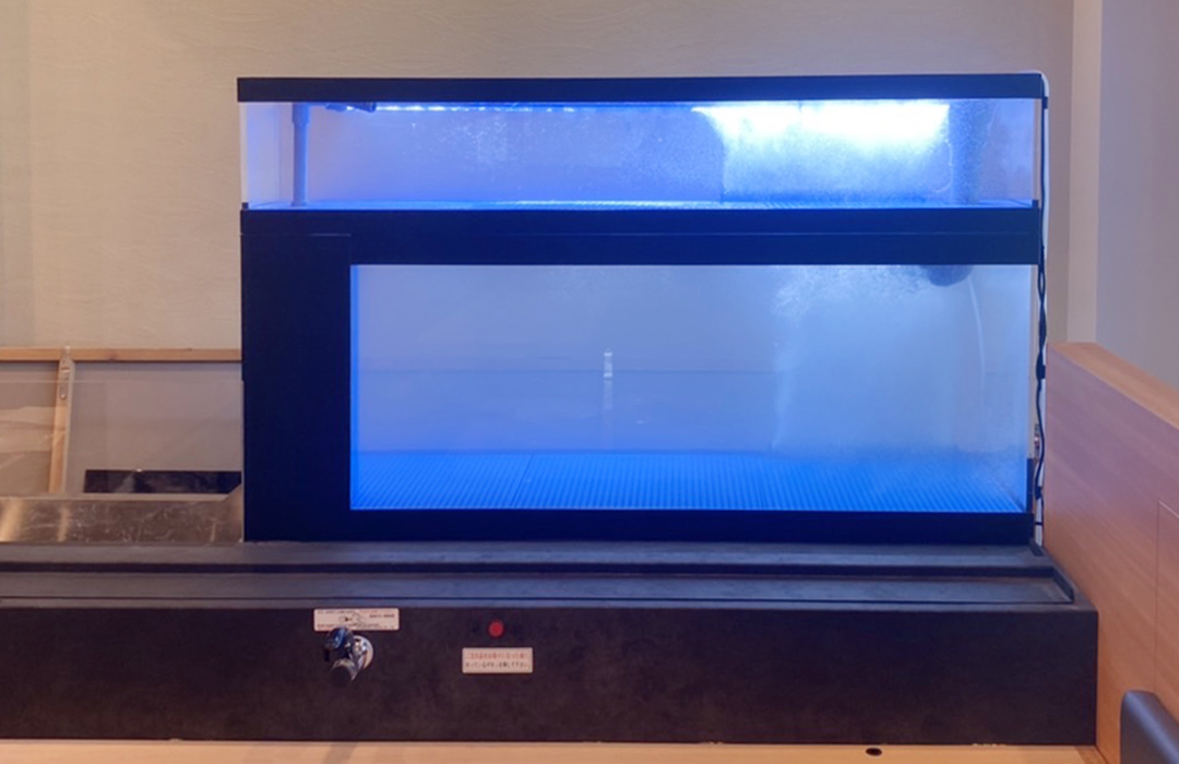 二段式水槽で130cm