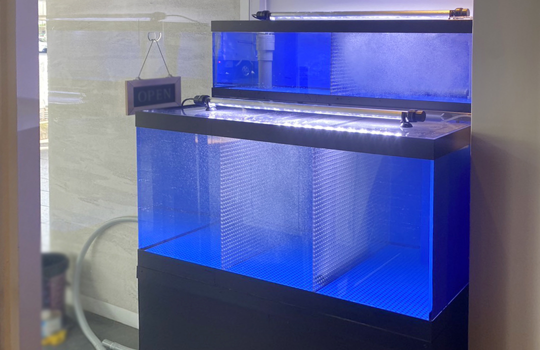 二段式水槽で90cm